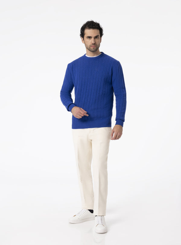 Jersey de cuello redondo de lana cashmere - Nordland