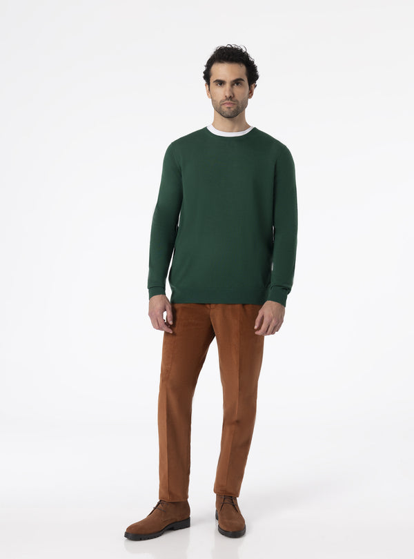 Jersey de cuello redondo en lana Merino - Somerville