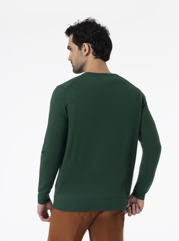 Jersey de cuello redondo en lana Merino - Somerville