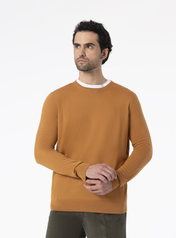 Jersey de cuello redondo en lana Merino - Somerville