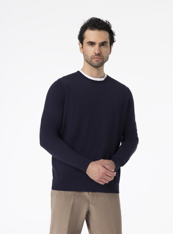 Jersey de cuello redondo en lana Merino - Somerville