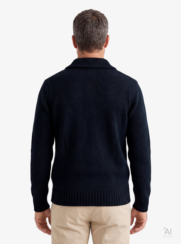 Cardigan Camicia Uomo in Misto Lana