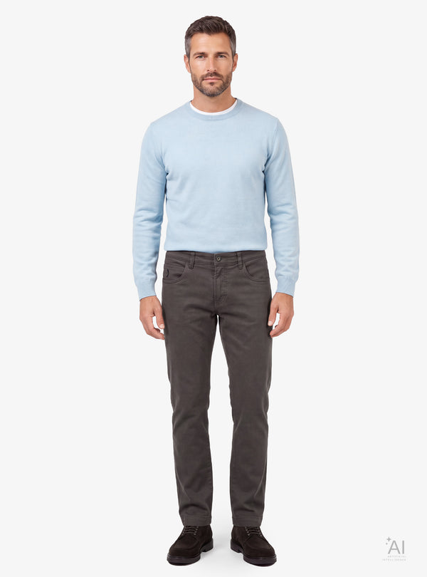Pantalone Uomo 5 Tasche in Misto Cotone