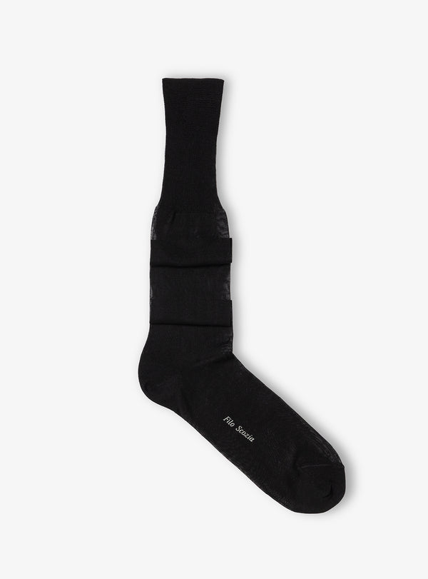 Calza Uomo Tinta Unita in Filo di Scozia