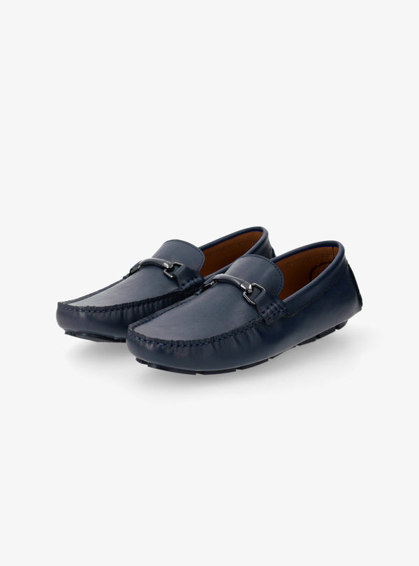 Mocassino Uomo Fibbia in Pelle