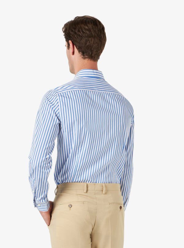 Camisa regular con cuello francés en algodón - Sarga