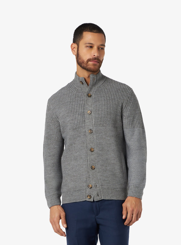 Cárdigan Canalé Inglés con Cierre de Botones - Clark
