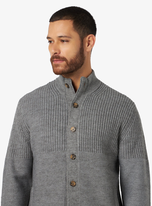 Cárdigan Canalé Inglés con Cierre de Botones - Clark