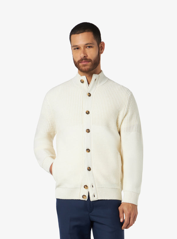 Cárdigan Canalé Inglés con Cierre de Botones - Clark