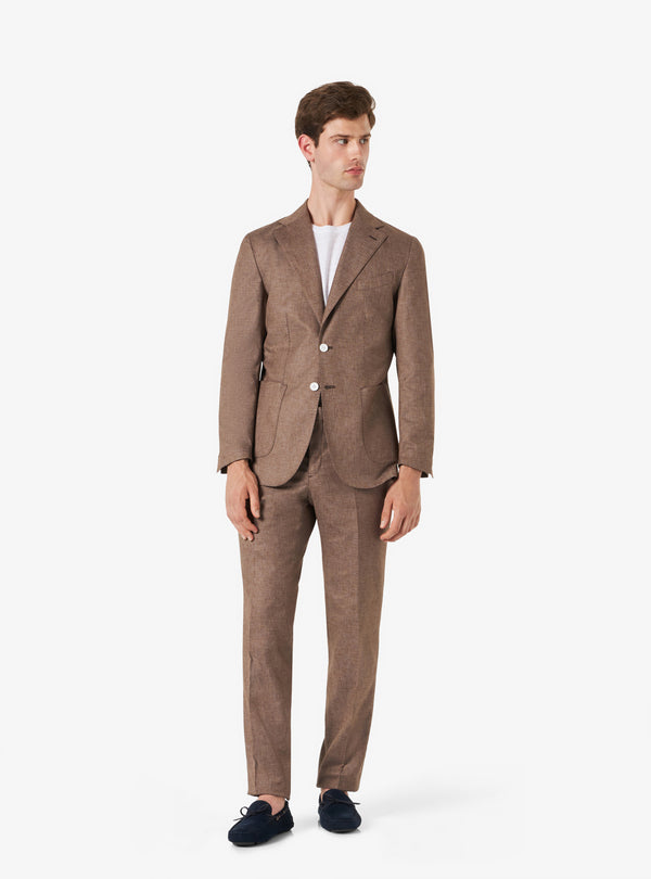 Pantalone classico in lino cotone - Sun - Fusaro Antonio dal 1893