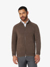Cashmere wool shirt with whole zip closure - Colton
