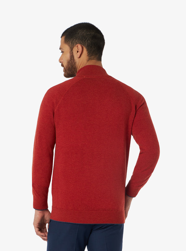 Cashmere wool shirt with whole zip closure - Colton