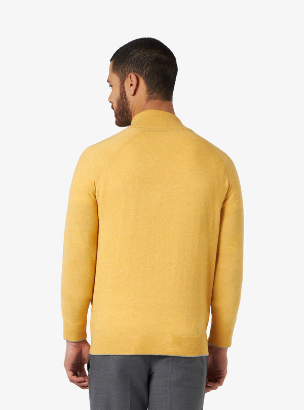 Cashmere wool shirt with whole zip closure - Colton