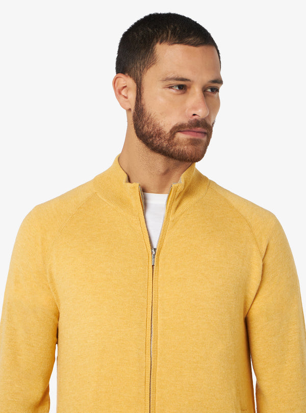 Cashmere wool shirt with whole zip closure - Colton