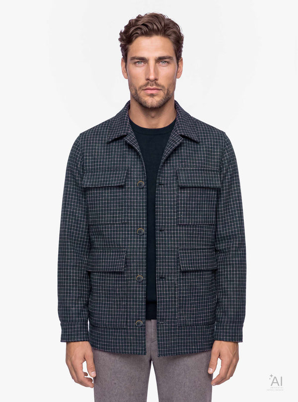 Over Jacket Uomo in Lana