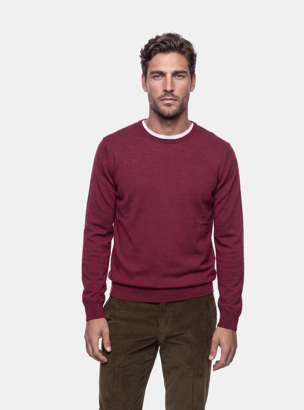Maglione Uomo Girocollo in Lana Merinos