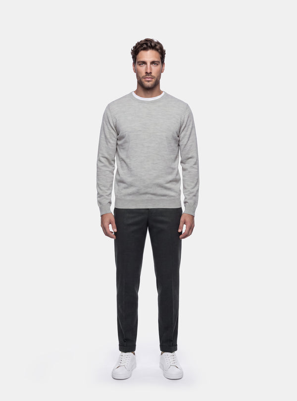 Maglione Uomo Girocollo in Lana Merinos