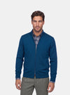 Cardigan Uomo Zip Intera in Lana Merinos