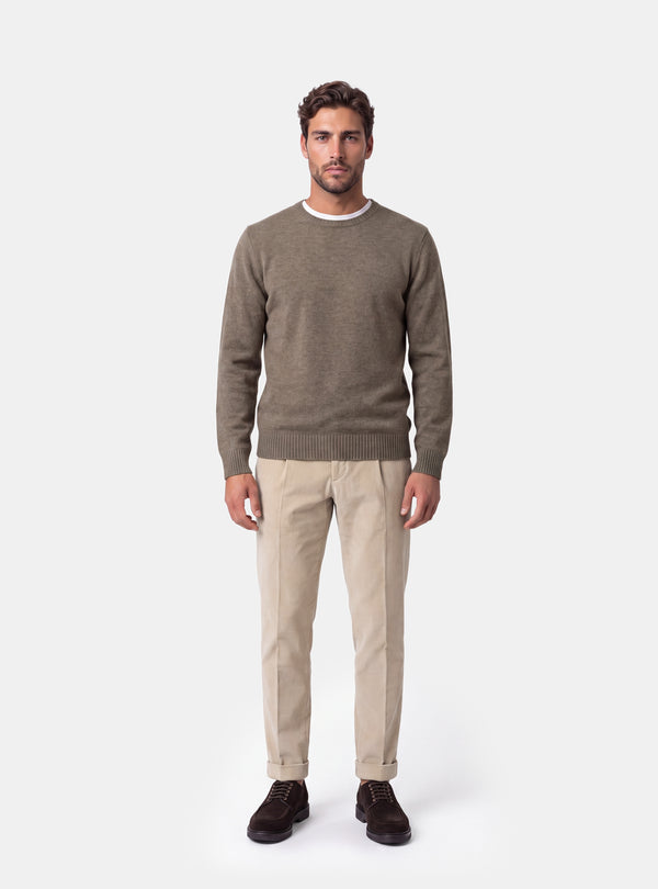 Maglione Uomo Girocollo in Lana e Cashmere
