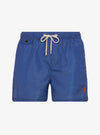 BLU CON PUNTINI ARANCIO