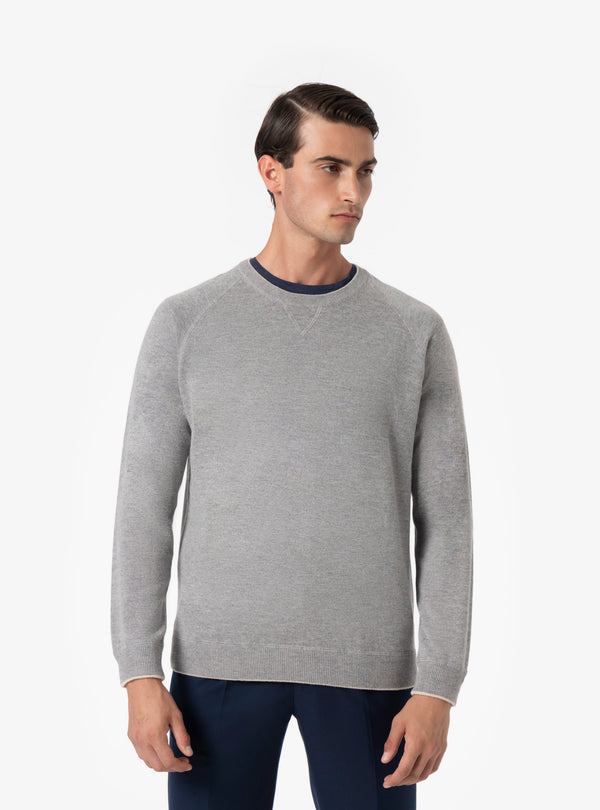 Pull col rond en cachemire mélangé - Porto