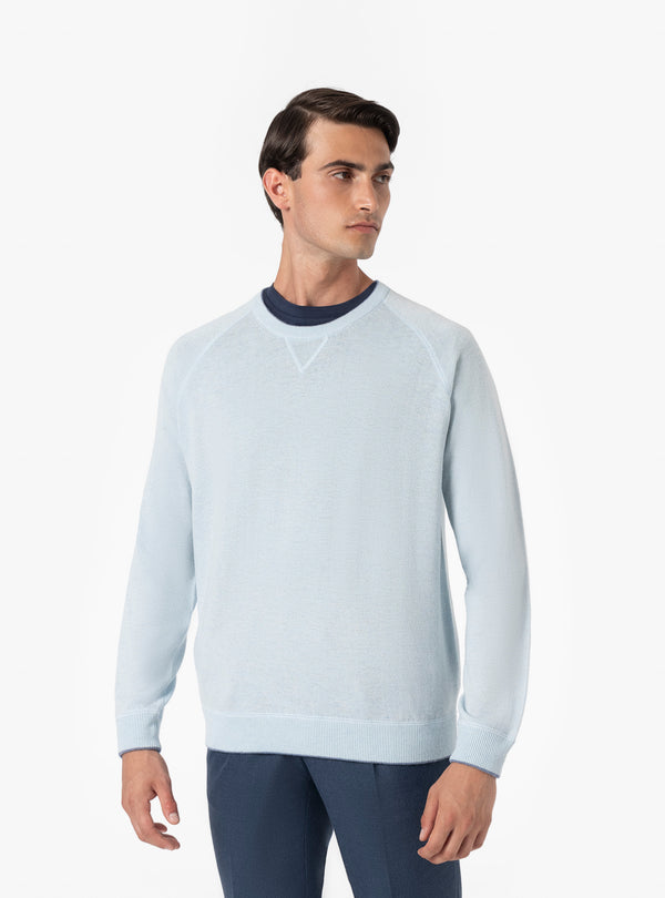 Maglia a Girocollo in misto Cashmere - Porto