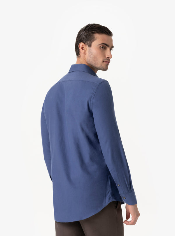 Lucania - Camicia in Flanella Collo Francese | Calore e Stile per l’Inverno