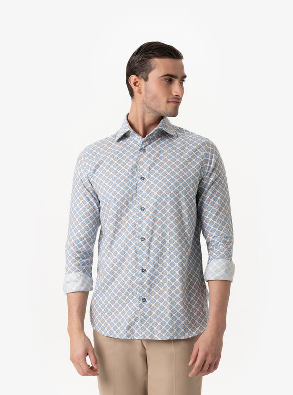 Lucania - Camicia in Flanella Collo Francese | Calore e Stile per l’Inverno