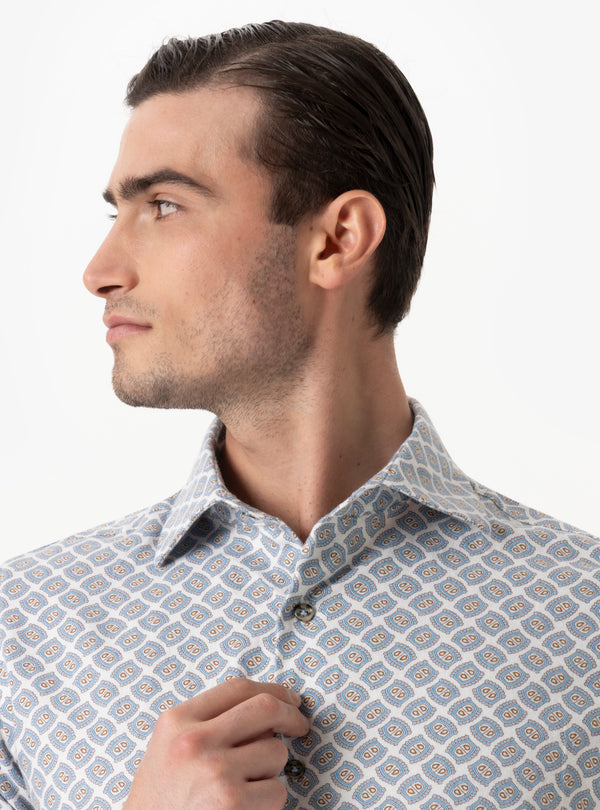 Lucania - Camicia in Flanella Collo Francese | Calore e Stile per l’Inverno