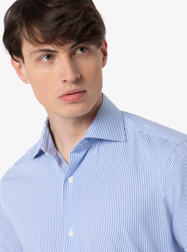 Camicia Regular collo francese in cotone - Pura Eleganza