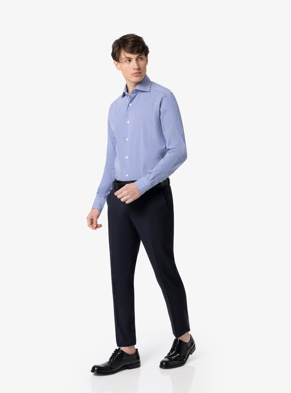 Camicia Regular collo francese in cotone - Pura Eleganza