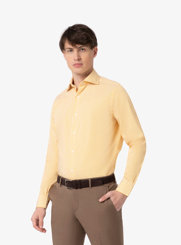 Camicia Regular collo francese in cotone - Pura Eleganza