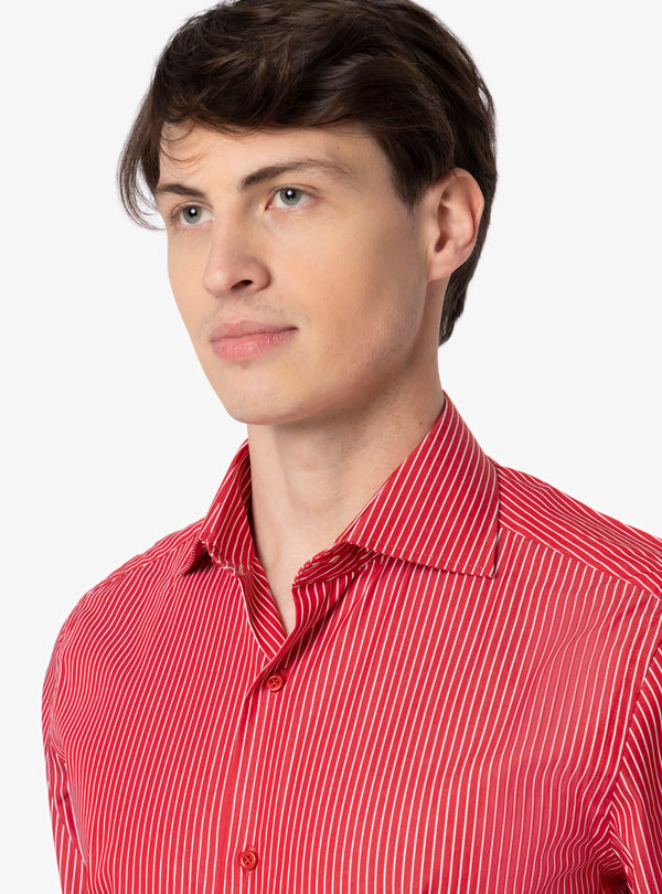 Camicia Regular collo francese in cotone - Pura Eleganza