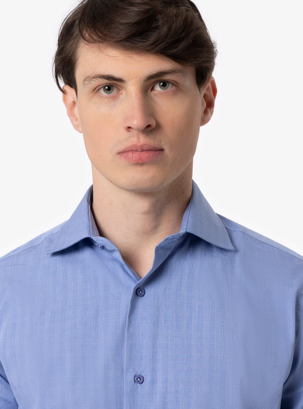 Camicia Regular collo francese in cotone - Pura Eleganza