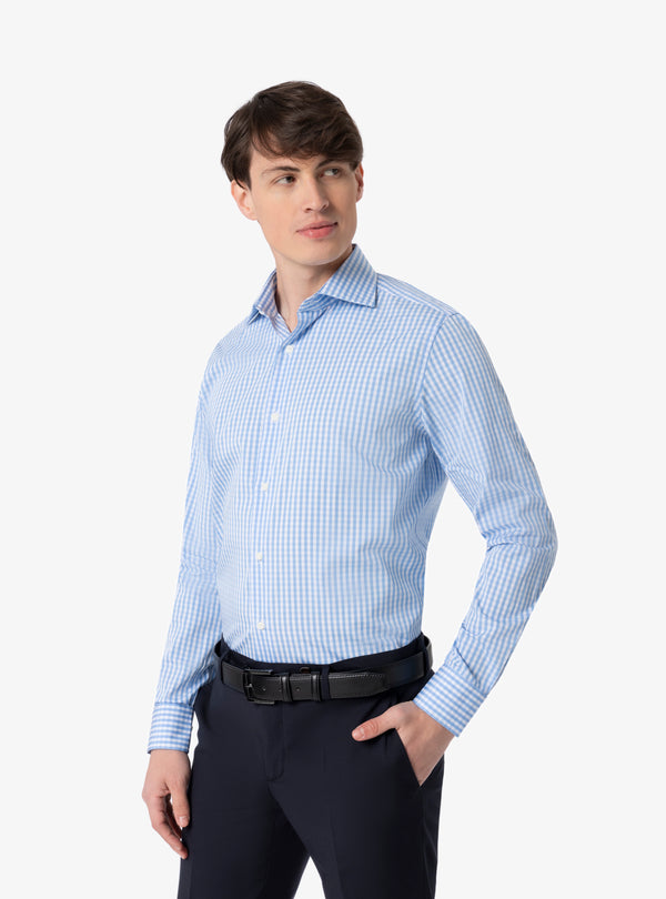 Camicia Regular collo francese in cotone - Pura Eleganza