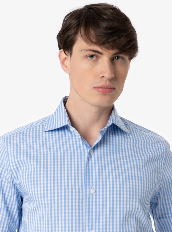 Camicia Regular collo francese in cotone - Pura Eleganza