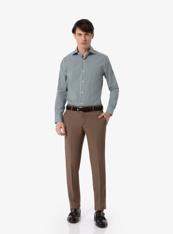 Camicia Regular collo francese in cotone - Pura Eleganza
