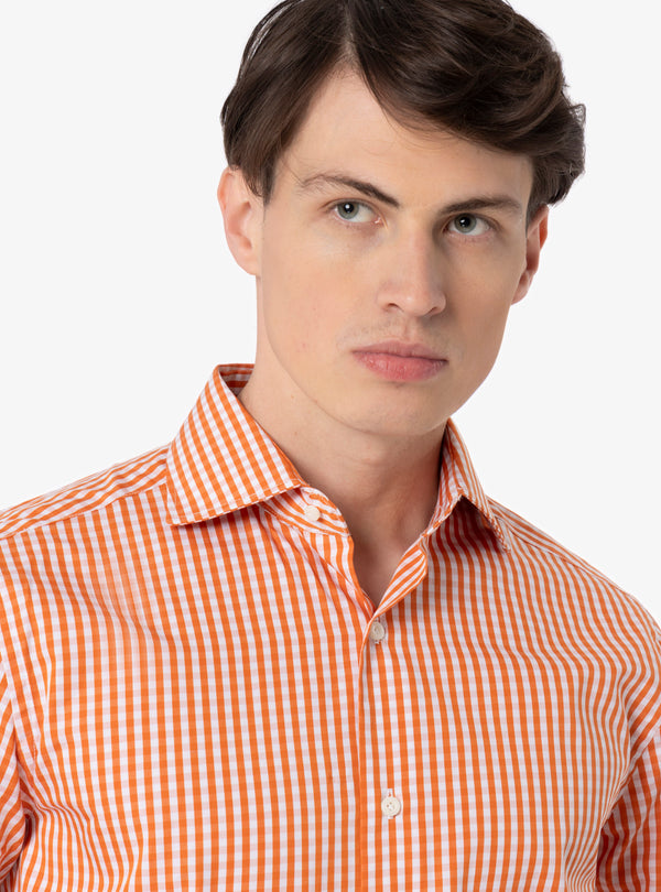 Camicia Regular collo francese in cotone - Pura Eleganza