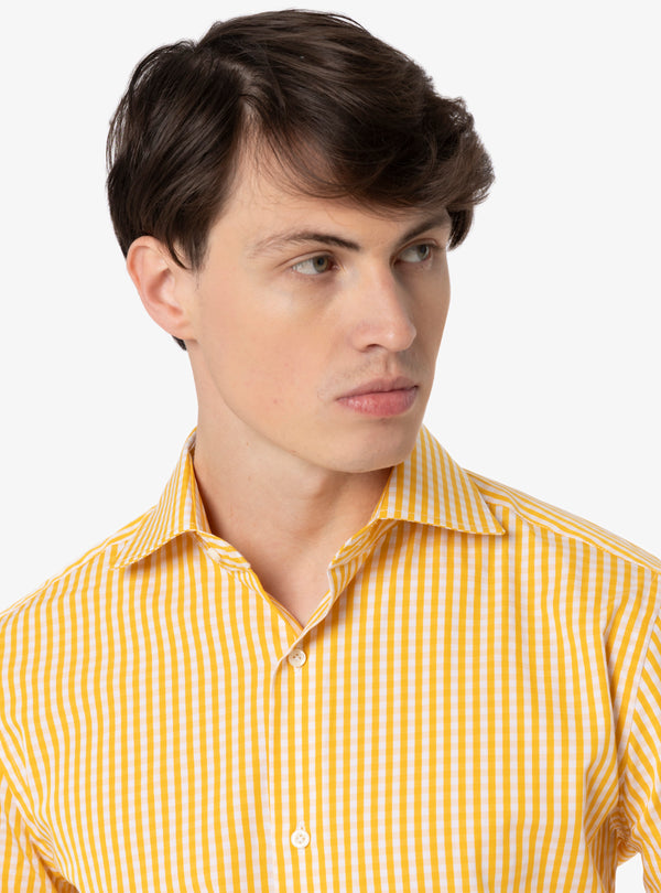 Camicia Regular collo francese in cotone - Pura Eleganza