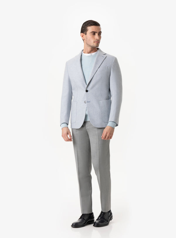 Forni – Giacca Uomo in Lana Resca Spigata