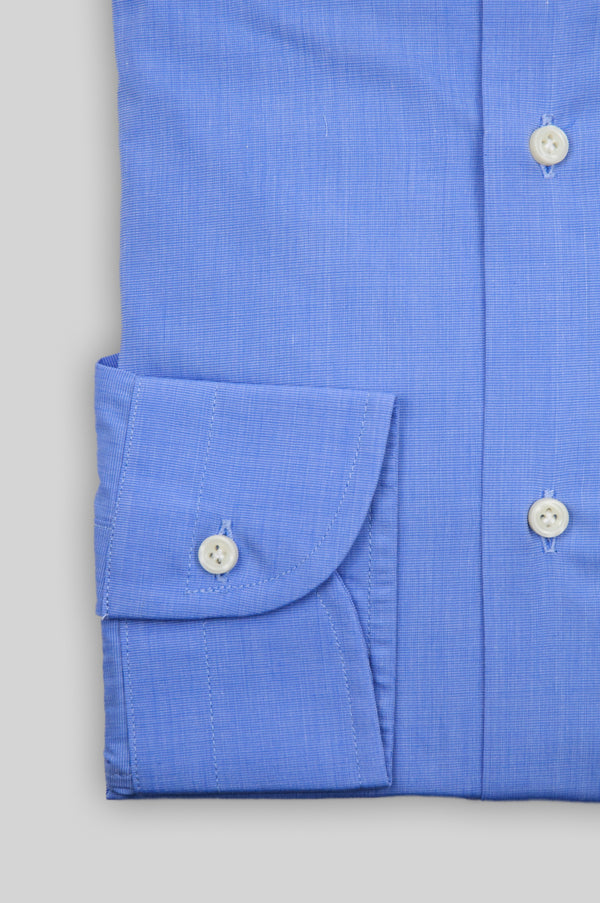 Camisa Regular con Cuello Francés Tejido Fil a Fil - Samuel