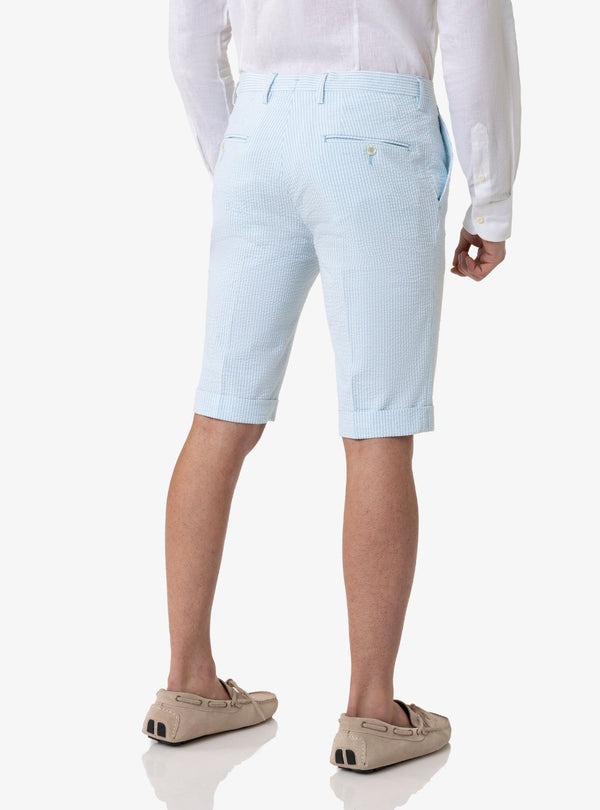 Alizee – Bermuda Rigato in Cotone Goffrato Modello Capri - Fusaro Antonio dal 1893 - Fusaro Antonio
