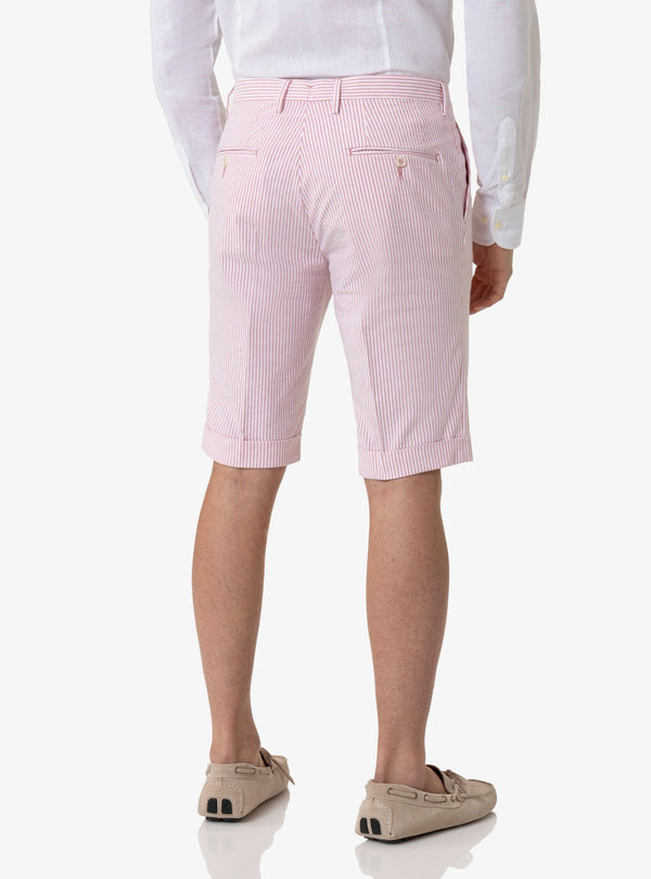 Alizee – Bermuda Rigato in Cotone Goffrato Modello Capri - Fusaro Antonio dal 1893 - Fusaro Antonio
