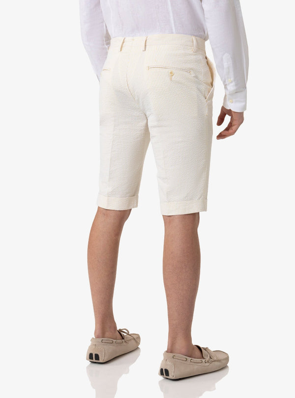 Alizee – Bermuda Rigato in Cotone Goffrato Modello Capri - Fusaro Antonio dal 1893 - Fusaro Antonio