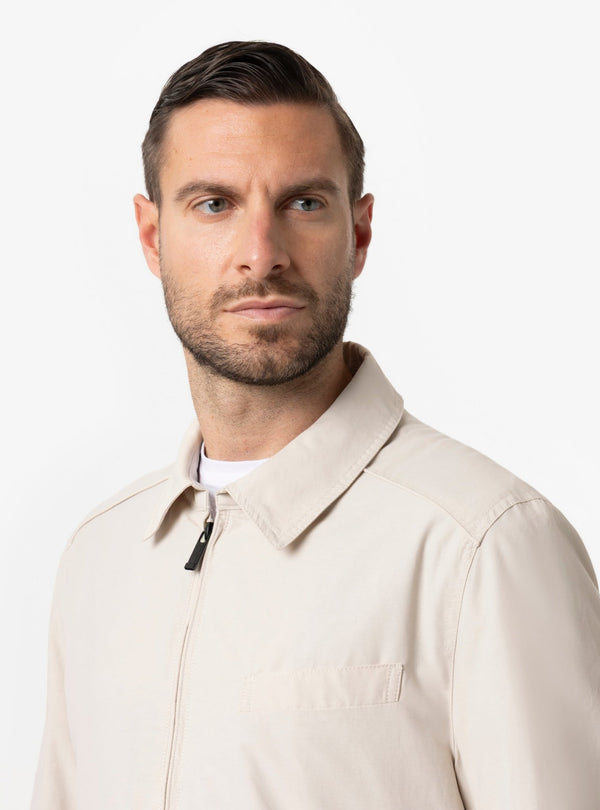 Bomber Uomo Collo Camicia in Nylon con Dettagli Stile Cuoio Primavera/Estate - Fusaro Antonio dal 1893 - Fusaro Antonio