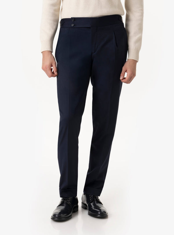 Brenta – Pantalone Uomo con Fibbia in Lana Tasmania - Fusaro Antonio dal 1893 - Fusaro Antonio