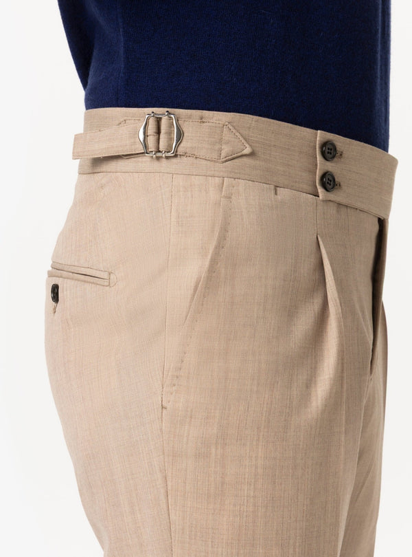 Brenta – Pantalone Uomo con Fibbia in Lana Tasmania - Fusaro Antonio dal 1893 - Fusaro Antonio