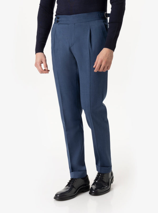 Brenta – Pantalone Uomo con Fibbia in Lana Tasmania - Fusaro Antonio dal 1893 - Fusaro Antonio