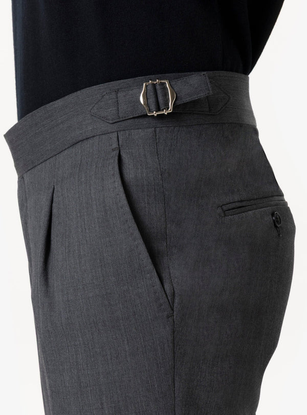 Brenta – Pantalone Uomo con Fibbia in Lana Tasmania - Fusaro Antonio dal 1893 - Fusaro Antonio