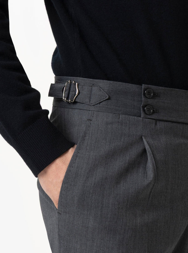 Brenta – Pantalone Uomo con Fibbia in Lana Tasmania - Fusaro Antonio dal 1893 - Fusaro Antonio